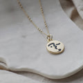 Heart lip face necklace