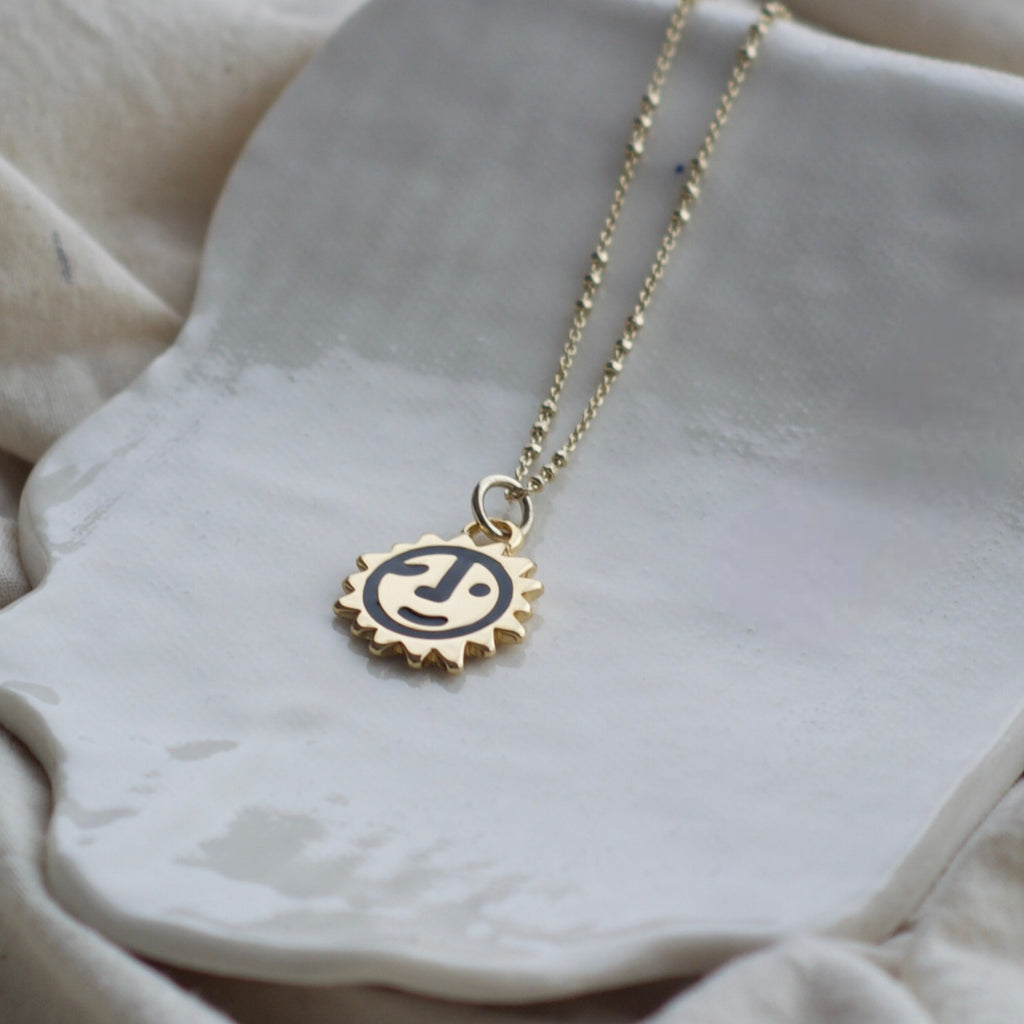 Sunny lion face necklace