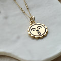 Oh sunny face necklace