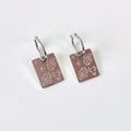 Ox & Iris pendant hoop earring