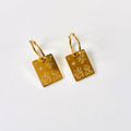 Snake & Honeysuckle pendant hoop earrings