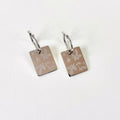 Pig & Holly pendant hoop earrings