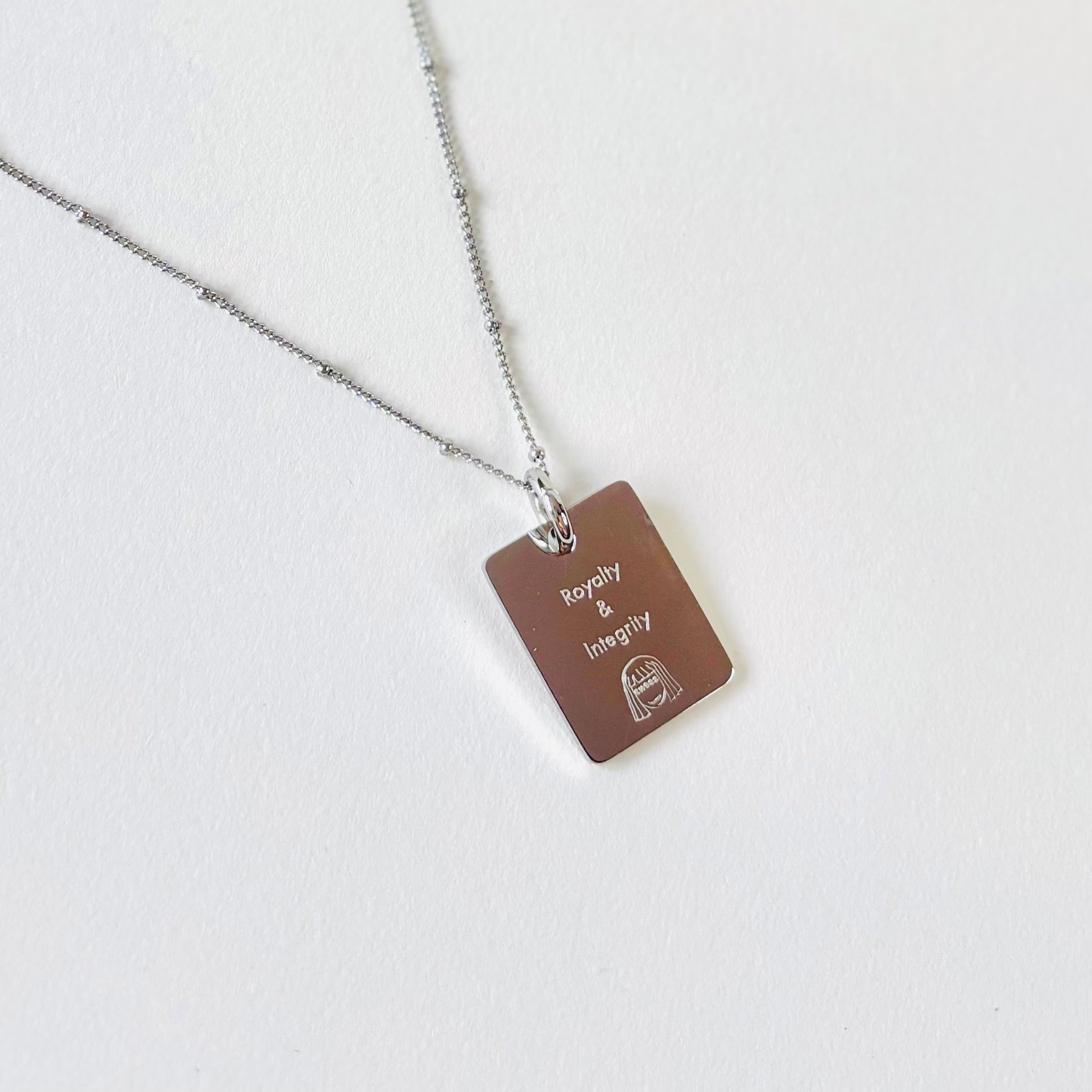 Dog & Chrysanthemum charm necklace