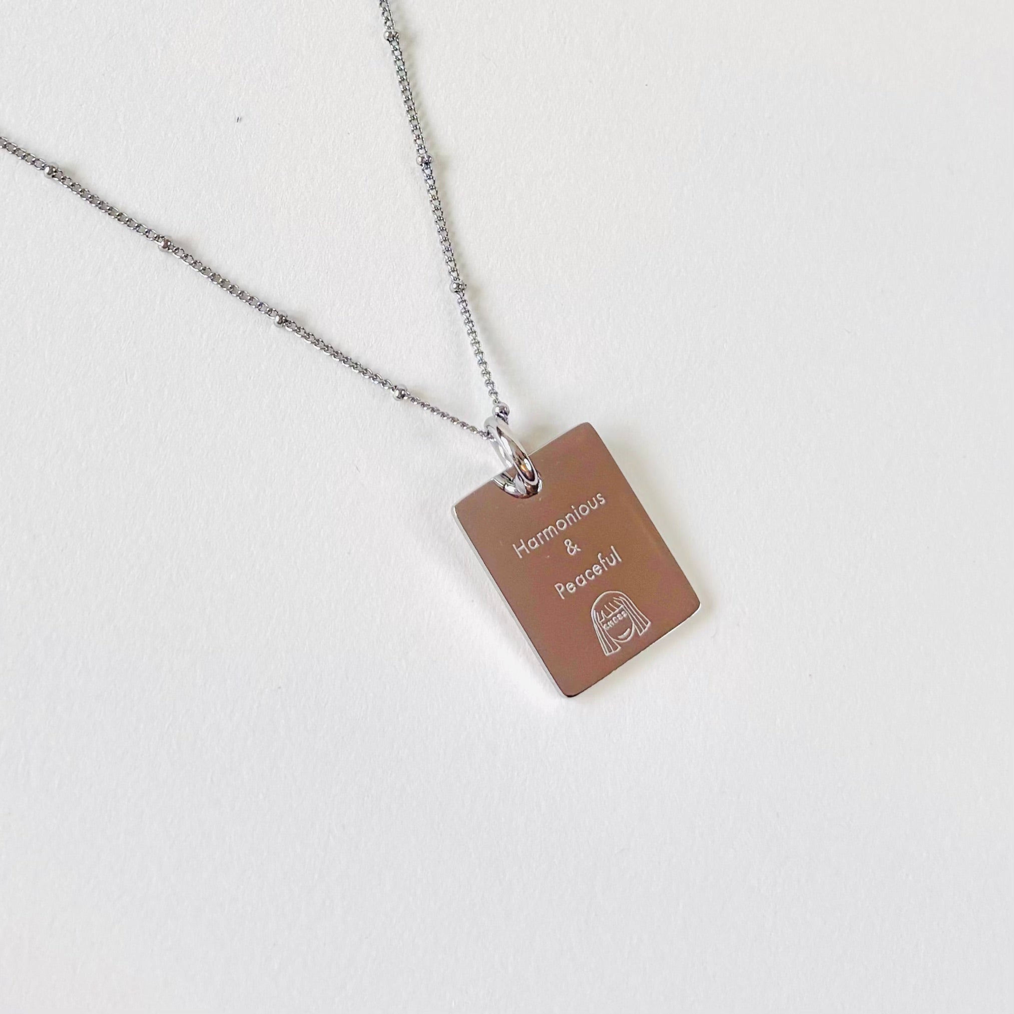 Sheep & Poppy charm necklace