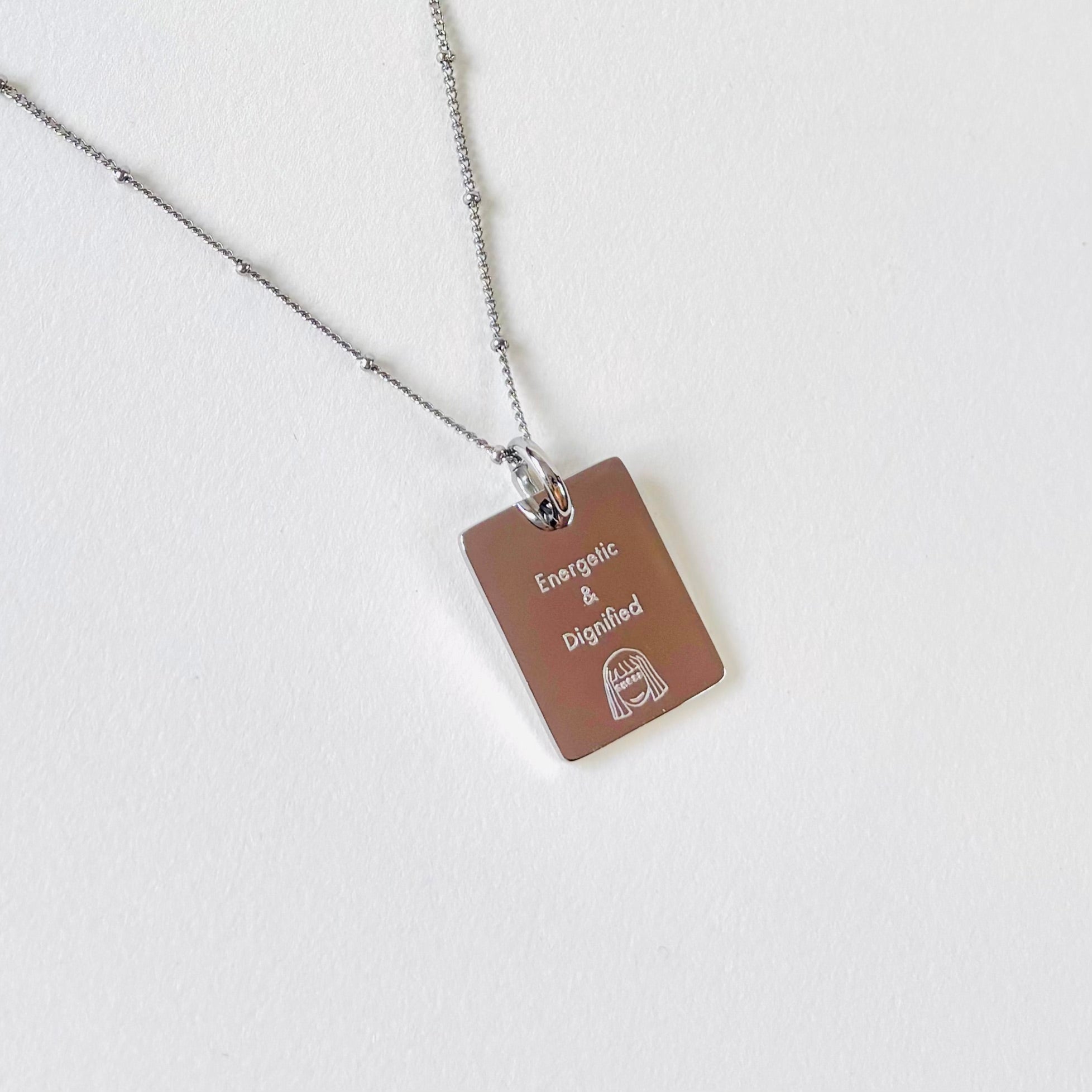 Horse & Water lily charm necklace