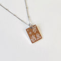 Snake & Honeysuckle charm necklace