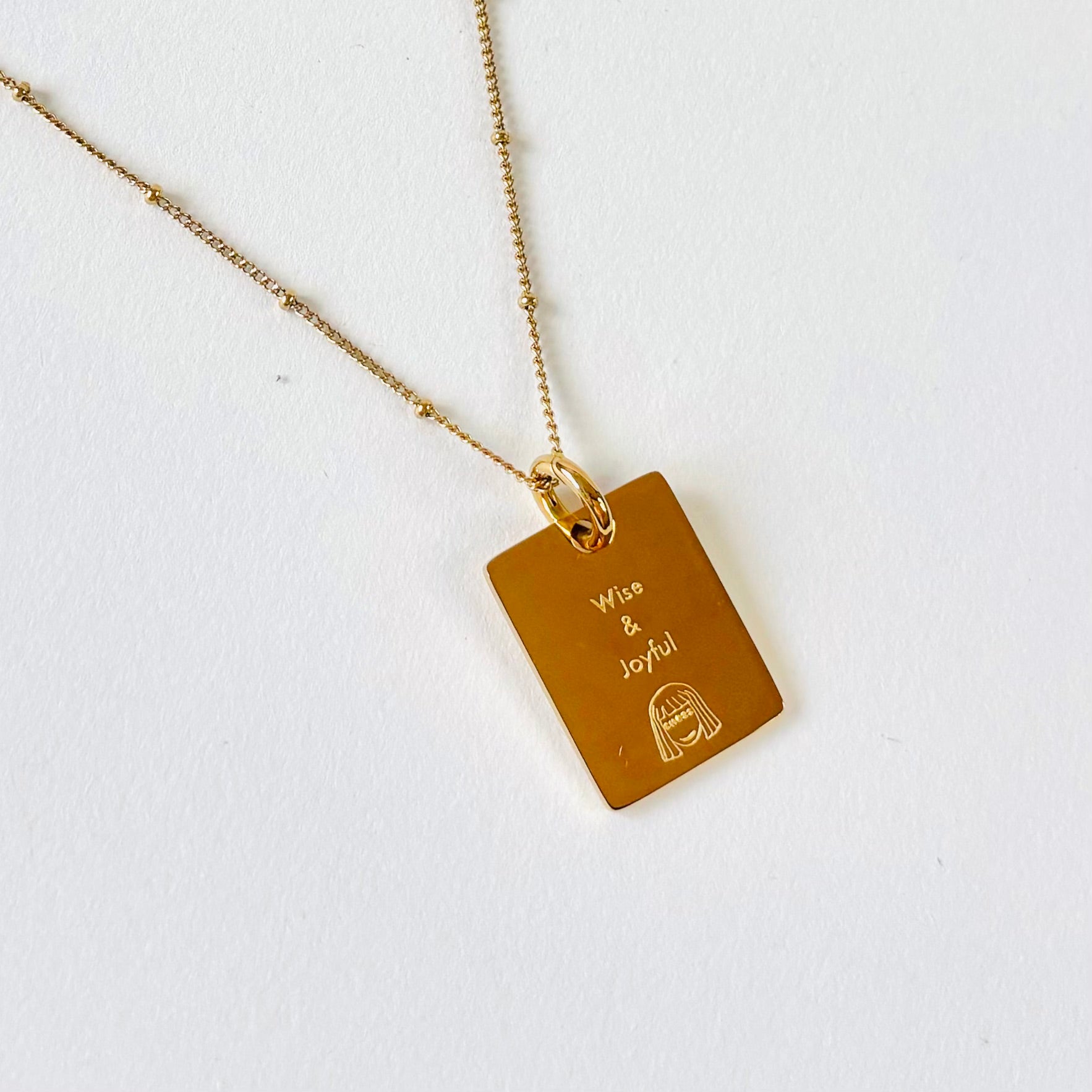 Snake & Honeysuckle charm necklace