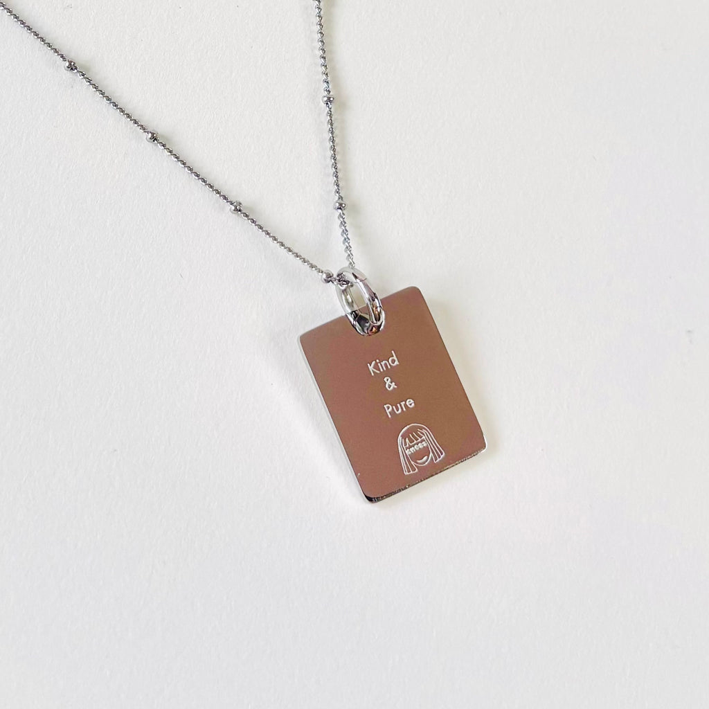 Rabbit & Daisy blossom charm necklace