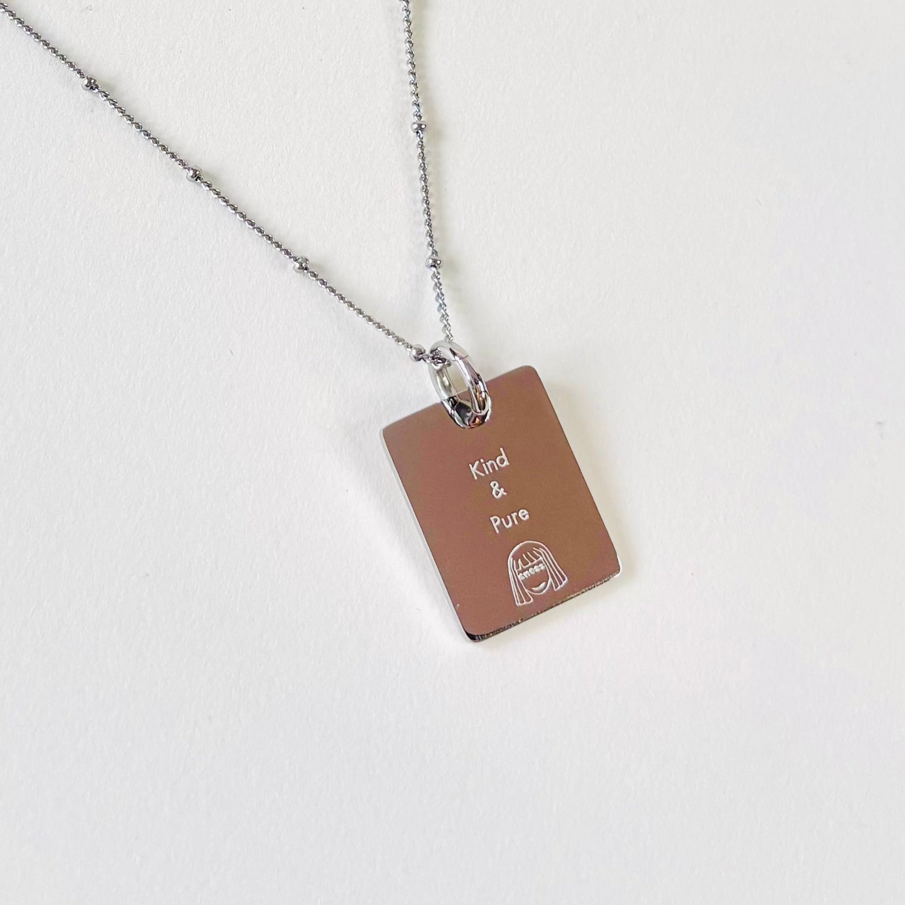 Rabbit & Daisy blossom charm necklace