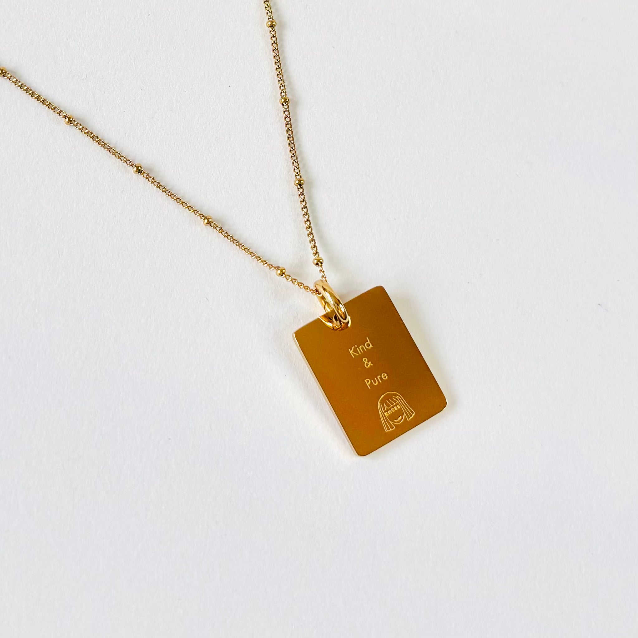 Rabbit & Daisy charm necklace