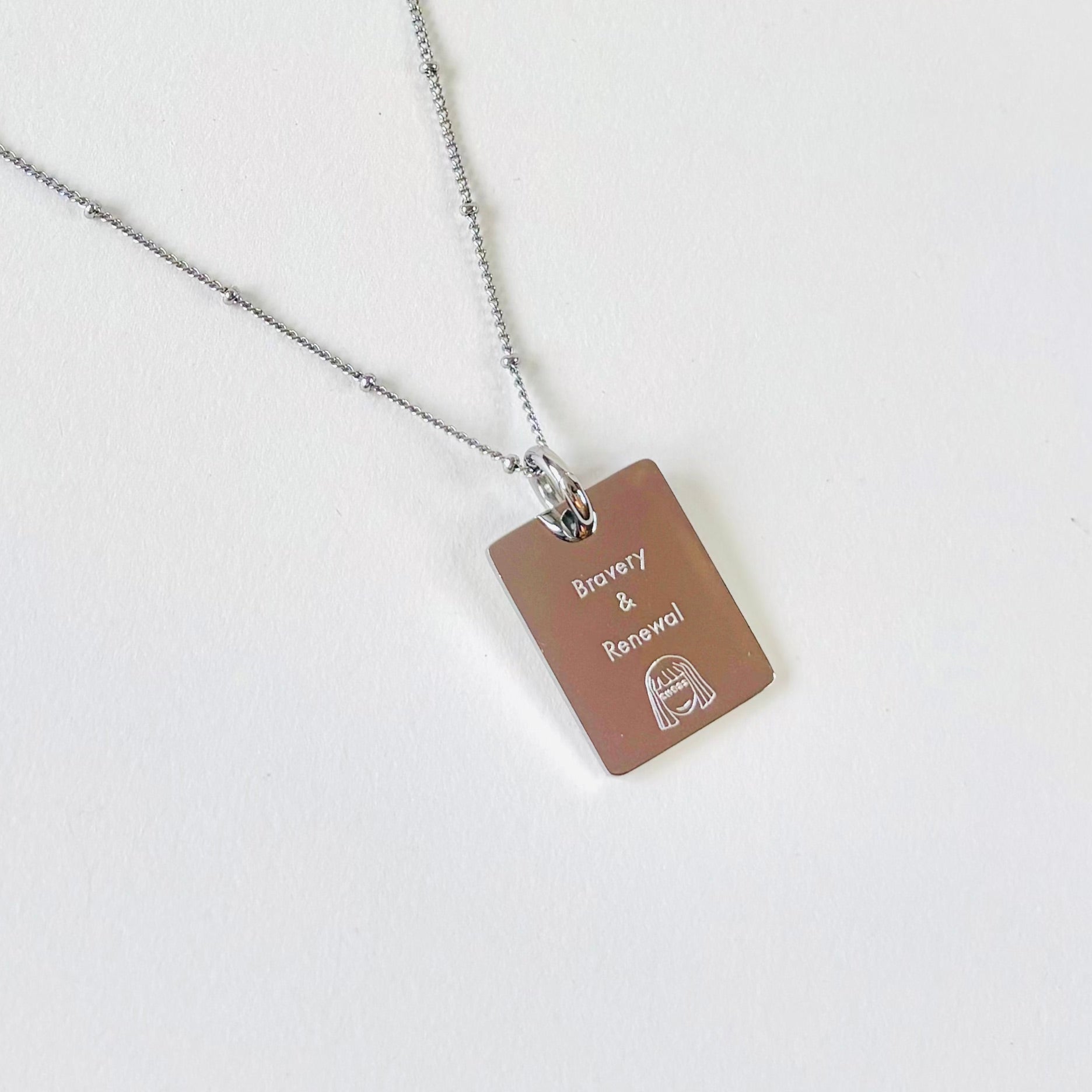 Tiger & Cherry blossom charm necklace