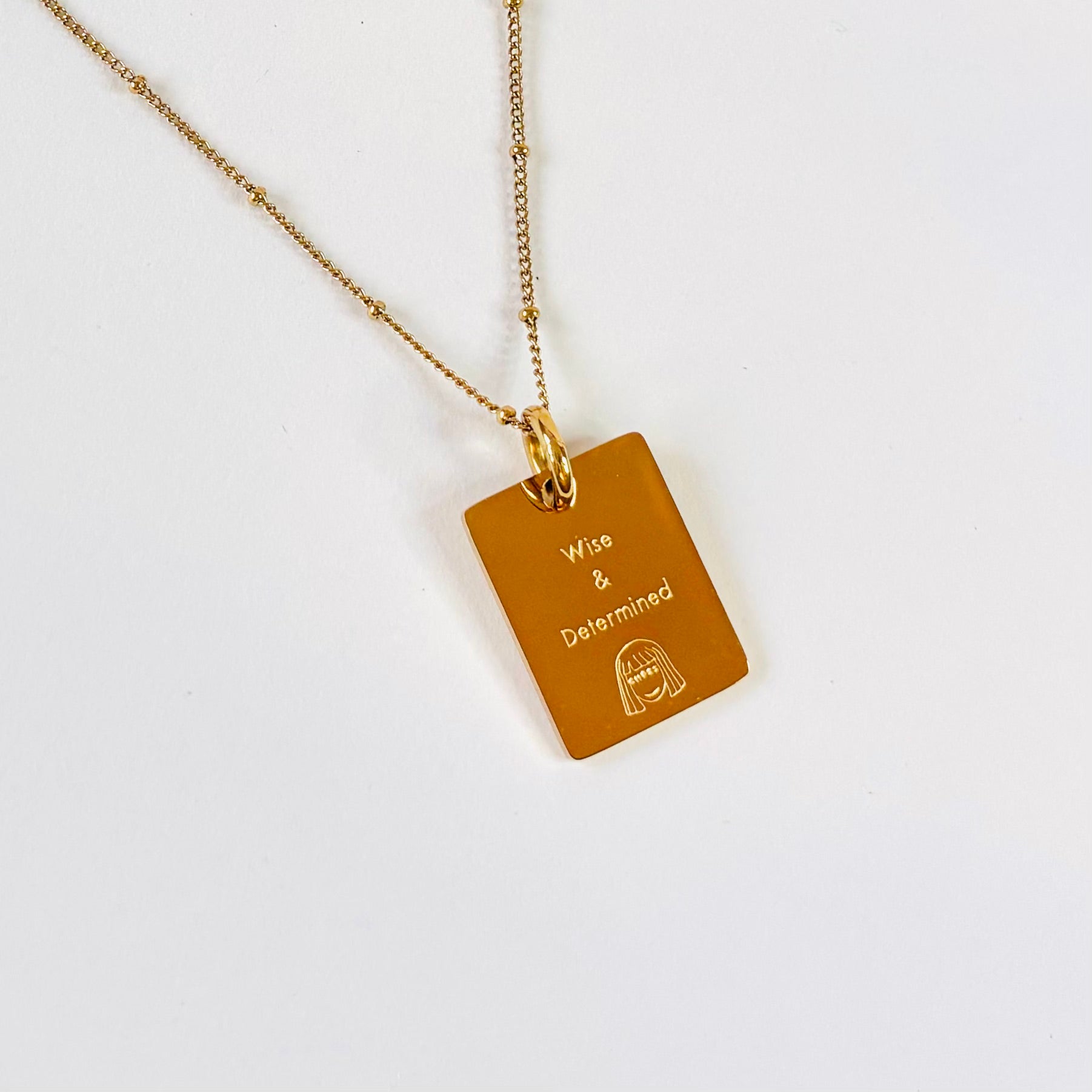 Ox & Iris charm necklace