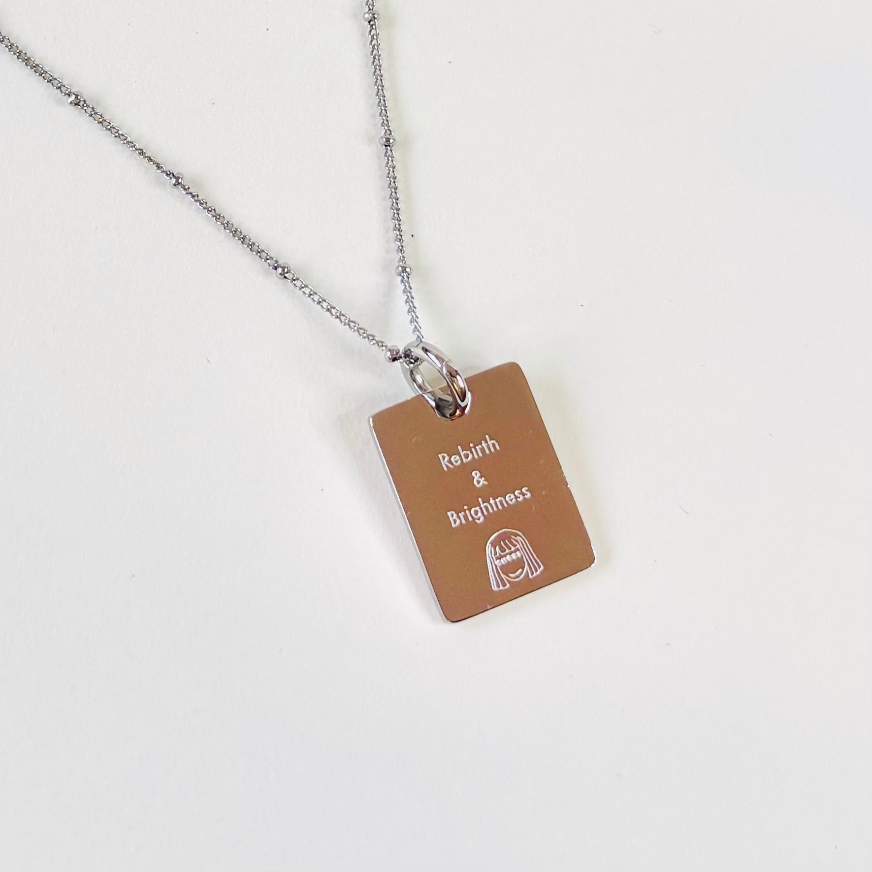 Rat & Snowdrop charm necklace
