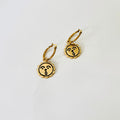 Oh sunny face hoop earrings