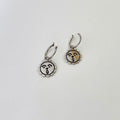 Oh sunny face hoop earrings
